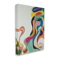 thumbnail image 3 of Stupell Industries Modern Swirled Fluid Shapes Rounded Retro Design Graphic Art Gallery Wrapped Canvas Print Wall Art, Design by Mary Zinn, 3 of 7