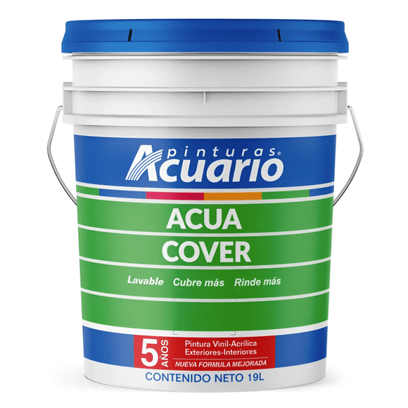 Pintura Vinil Acrílica Acuario Acua Cover 19 Litros Blanco