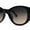 Black Tortoise - Brown Smoke, variant on Womens Oversize Round Thick Temple Chic Plastic Cat Eye Sunglasses Black Smoke