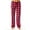 Fuchsia Black Buffalo Plaid, variant on Women Buffalo Plaid Pajama Bottoms with Pockets Drawstring Plaid Sleepwear Pants Loose Stretch Lounge Sleepwear Nightwear Trousers