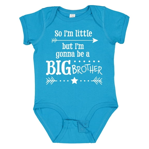 Inktastic So I'm Little, but I'm Going to Be a Big Brother Boys Baby Bodysuit