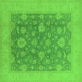 thumbnail image 1 of Ahgly Company Indoor Square Oriental Green Industrial Area Rugs, 7' Square, 1 of 4