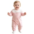 thumbnail image 3 of mgoYE Baby One Piece Romper 3 6 9 12 18 Month Soft Cotton Sleepwear Jumpsuit Unisex(Pink,5-8 Months), 3 of 6