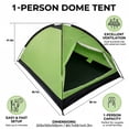 thumbnail image 6 of Camping Tent 1/2 Person Small Tents Lightweight Waterproof Adult Kids Tent Outdoor, 6 of 8