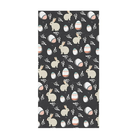 

PERZOE Easter Kitchen Washcloth Cartoon Print Oil Free Strong Adsorption Capacity Great Toughness Quick Drying Washing Dish Decorative Egg Pattern Easter Scouring Pad Kitchen Stuff