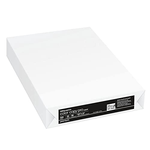 Office Depot® Color Copy Paper, White, Letter (8.5" x 11"), 500 Sheets Per Ream, 28 Lb 98 Brightness