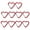 Red, variant on Opolski 10Pcs Heart-shaped Carabiner Hooks Compact Quick Link Snap Hook Clips Strong Load-bearing Key Holders Camping Supplies Black