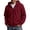09#Wine, variant on Hoodie for Man Casual Fashionable Long Sleeved Hooded Pocket Top Long Sleeve Zip Up Hooded Sweatshirts