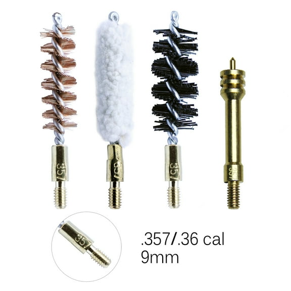 ​MaximalPower™ Combo Gun Cleaning Bore Brushes - 12 gauge/.357/.45cal for Guns