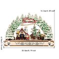 2024 room decor Christmas Wooden Decorations Christmas Village Mall