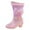 Pink, variant on yocbz Kids Hiking Outdoor Waterproof Lace-up Comfort Boots(Toddler/Little Kid/Big Kid) Black,US 10