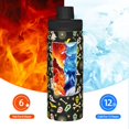 thumbnail image 5 of Cauagu cartoon Skull spider web Print 18oz Vacuum Insulated Stainless Steel Water Bottle,Coffee Travel Mug Spill Proof with Lid,Thermos Cup for Keep Hot/Ice Water Drinks, 5 of 7