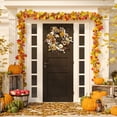 thumbnail image 2 of SAFAVIEH Faux 28 Inch Oak Leaf & Pumpkin Wreath W/ Pine Cones, Multi, 2 of 6