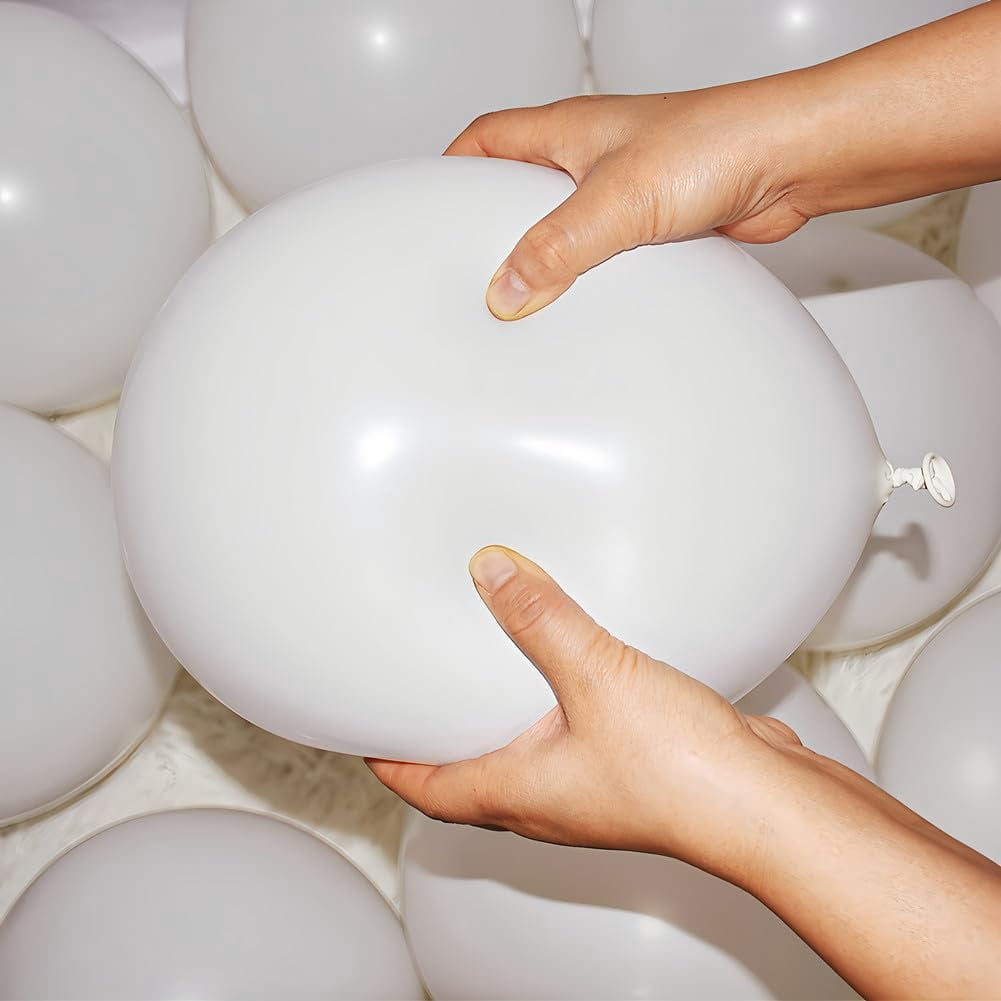 400 Pcs White Balloons 12 Inch Bulk Latex Balloon for Birthdays Weddings Party Decorations
