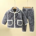thumbnail image 2 of Coerni Kids Clothes Sets Baby Girls Fleece Outfits Long Sleeve Sweatshirt Fleece Pants Warm Indoor Clothing for Winter, 2 of 6