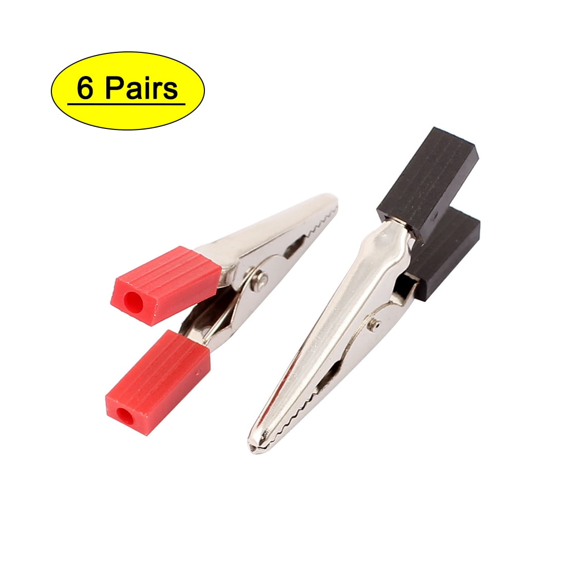 Uxcell a14062400ux0715 25 Pcs Silver Tone Metal Alligator Clip Crocodile Clamps Pack of 25