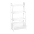 thumbnail image 3 of RiverRidge Kids 24in 4-Tier Ladder Shelf with Toy Organizer and Book Storage - White, 3 of 9