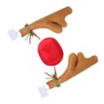 thumbnail image 1 of Advancent 2 piezas colgante de Navidad decoración de Navidad decoraciones de coche adornos colgantes Kits de decoración para fiestas Cornamenta, 1 of 6