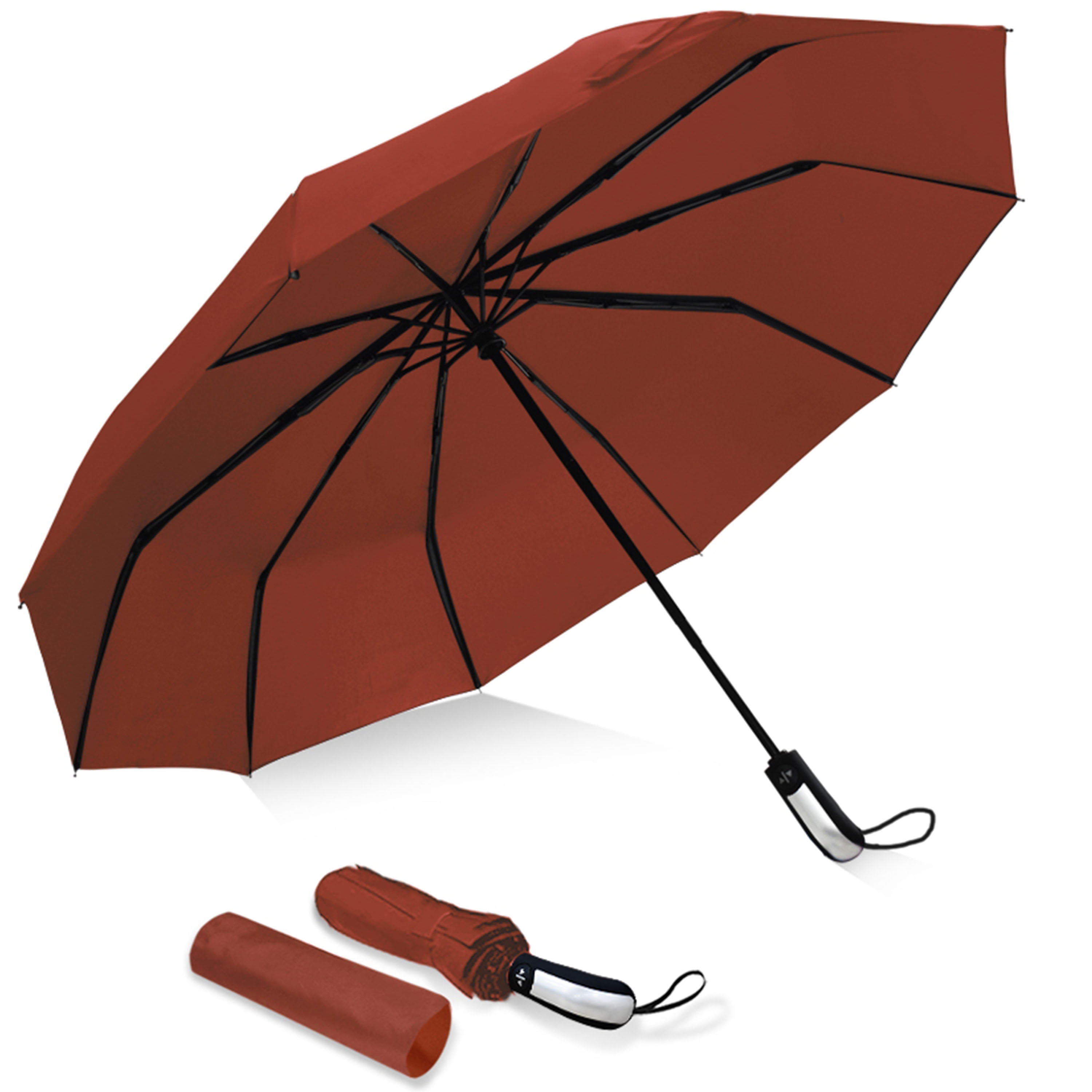 Custom Bald Eagle Compact Travel Windproof Rainproof Foldable Umbrella 