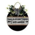 thumbnail image 1 of Eveokoki This Is Everything Front Door Sign Funny Wreaths Hanging Wooden Plaque Decoration Round Rustic Wood Farmhouse Porch Decor for Home Front Door Decor, 11 x 11 Inch, 1 of 5