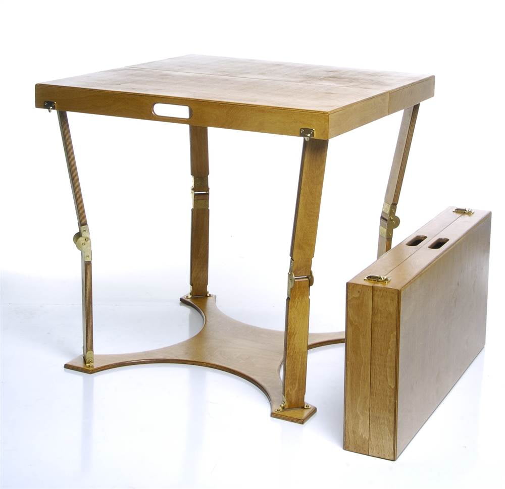 Folding Dining Table Golden Oak