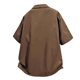 thumbnail image 4 of pstuiky camisetas para hombre, Camisa informal de verano con solapa y botones, color liso, para hombre camisas casuales para hombre m, 4 of 6
