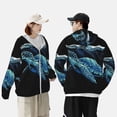 thumbnail image 4 of Fotbe Ocean Turtle Chaqueta con Protección Solar UPF 50+ para Hombre y Mujer, Camisa con Capucha y Bolsillos-Large, 4 of 7