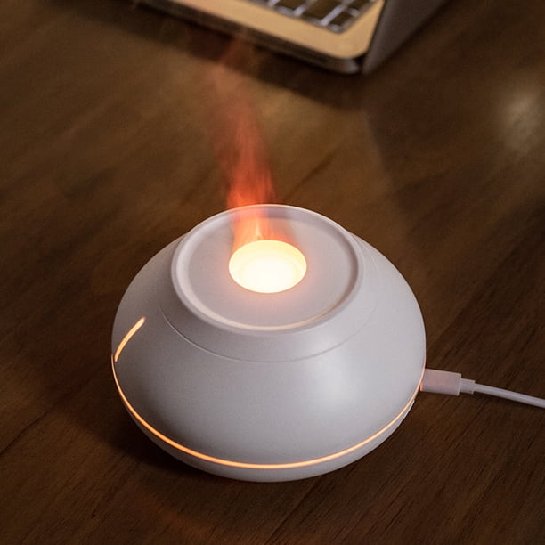 Humidificador de aire de llama Tipo-C Difusores de aceite esencial Ultra silencioso para el dormitorio del hogar JShteea El nuevo
