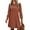 Red, variant on jinghuiyue Women Dresses Puff Long Sleeve Crew Neck Tunic Dress with Pockets Casual Knitted Pullover Dress S