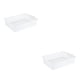 thumbnail image 3 of Bearachild Caja de almacenamiento de plástico blanco Artículos limpios y ordenados No más desorden Amplia gama de especificaciones para elegir talla grande 2Conjunto, 3 of 6