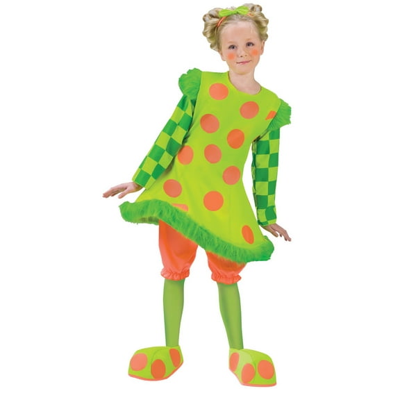 Fun World FW112551T Toddler Girl's Lolli the Clown Costume - 3T-4T