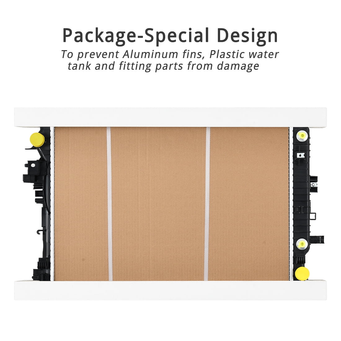 LEDKINGDOMUS Replacement Radiator for 2016 2017 2018 Chevrolet Malibu 2017 2018 2019 Buick LaCrosse 1.5L L4 / 3.6L V6, Direct Fit Aluminum Core (OEM: 23336325, 84493638, GM3010583)