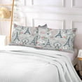 thumbnail image 6 of Beautiful Paris Eiffel Tower Body Pillow Cover with Zipper, Soft and Cozy Fuzzy Fleece Body Pillow Case Cover 21 x 54 in, Plush Long Body Pillow Pillowcase for Fall and Winter Home Decor Gifts, 6 of 7