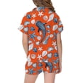 thumbnail image 4 of JAJAHO Silk Pajamas For Girls 2 Piece Sets Ocean Animals Printed Short Sleeve Sleepwear Shorts Set For Kids 2-13Y, 4 of 4