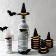 thumbnail image 6 of Halloween Decorations - 3Pcs Mini Witch Hats - Handmade Witch Hats - Bottle Decor for Halloween Party Favors DIY Hair Accessories Crafts,Halloween Gifts Home Decor, 6 of 7