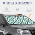 thumbnail image 4 of Xecao Blue Sunflowers for Foldable Car Sun Shades (2-Pack) offer sun protection with an easy-fold design for convenient windshield shading., 4 of 7