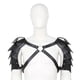 thumbnail image 1 of Men Medieval Costume Armor Cosplay Accessory Vintage Gothic Warriors Knights Shoulder Straps Adjustable PU Leather Harness, 1 of 5