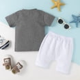 thumbnail image 4 of 2PCS Toddler Baby Boy Clothes Solid Color Sets Casual Outfit, 4 of 6