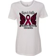 thumbnail image 3 of Inktastic Multiple Myeloma Cancer Awareness Hope & Faith with Butterfly Ribbon Women's T-Shirt, 3 of 5
