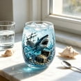 thumbnail image 3 of 3D Ocean Animal Artisan Glassware, Handcrafted Marine Animal Bar Glass, Novelty Ocean Drinking Glass for Cocktails Coastal Home Decor Gift for Ocean Lovers, 3 of 7