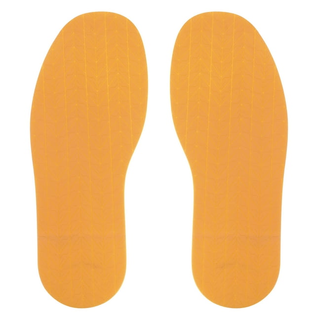 Uxcell 1Par de reemplazo de suela completa de zapato de 3.7 mm de grosor, reparación de goma antideslizante para zapato plano, amarillo