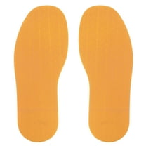 Uxcell 1Pair Shoe Bottom Full Sole Replacement 3.7mm Thickness Rubber Repair NonSlip for Flat Shoe, Yellow