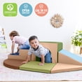 thumbnail image 5 of ECR4Kids SoftZone Lincoln Tunnel 360 Degree Climber, Toddler Playset, Earthtone, 9-Piece, 5 of 9