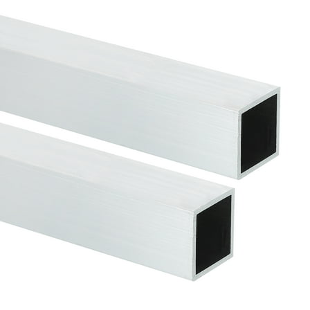 Uxcell 6063 Aluminum Square Tubing,0.59"x0.59"x14" Long 0.06" Wall Thick 2pcs