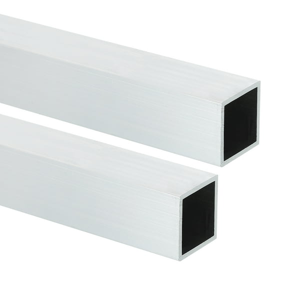 Uxcell 6063 Aluminum Square Tubing,0.59"x0.59"x14" Long 0.06" Wall Thick 2pcs