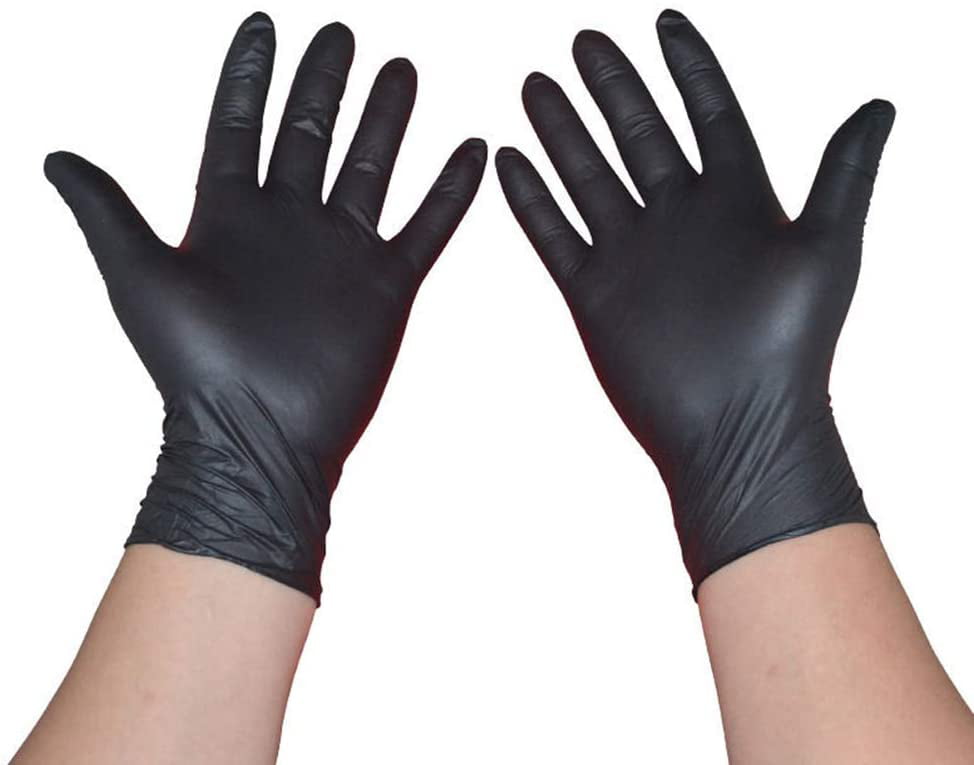 Mechanic Medical Gloves Disposable Black Gloves Universal Left Right Gloves New 