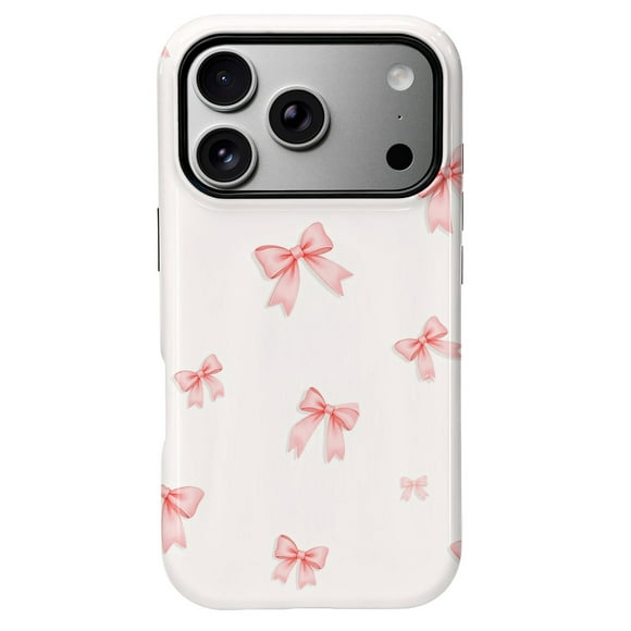 SKLYDDI Funda para iPhone con Moños Rosas Tiernos
