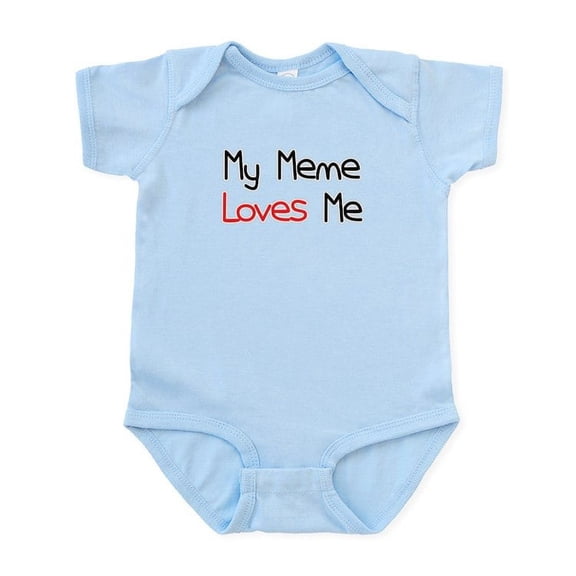 CafePress - My Meme Loves Me Infant Bodysuit - Baby Light Bodysuit, Size Newborn - 24 Months