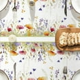 thumbnail image 4 of Pbobriich Wildfloral Linen Tablecloth 54X78 Inch Rectangular,Rustic Table Cover for Party Picnic Dinner Decor, 4 of 4