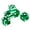 Green, variant on Aellinatey Pack of 5, Six Sided D6 19mm Casino Dice Transparent Dice with for Razor Edge